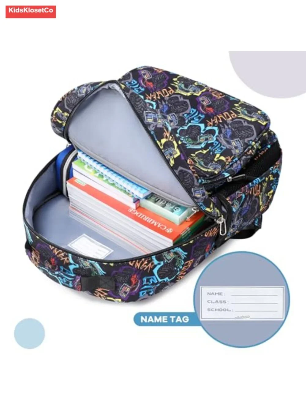 Kids Backpack for Boys Kindergarten Lightweight Water-Resistant A4 Books School